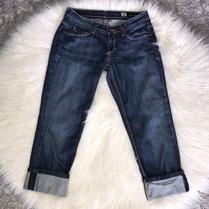 EUC size 25 people’s liberation Capri jeans.